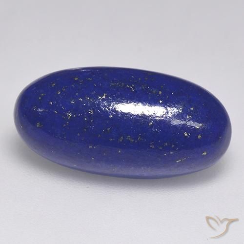 Lapislázuli Azul egipcio intenso natural de 10.41 ct, Corte Óvalo, Opaco