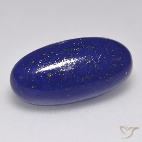 Lapislázuli Azul egipcio intenso natural de 10.41 ct, Corte Óvalo, Opaco