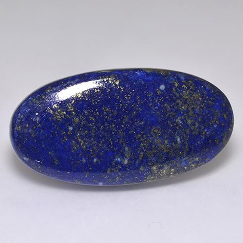 Lapislázuli azul natural de 59,23 ct, corte óvalo, opaco