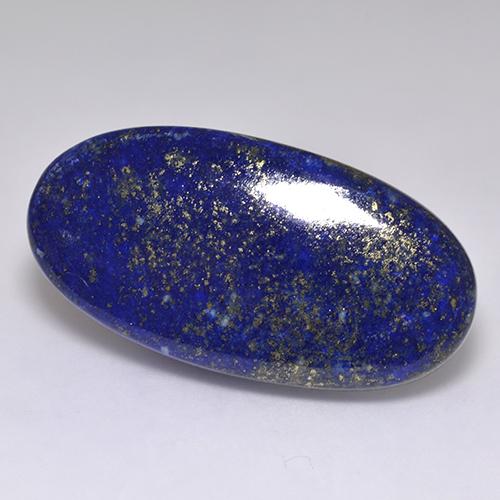 Lapislázuli azul natural de 59,23 ct, corte óvalo, opaco