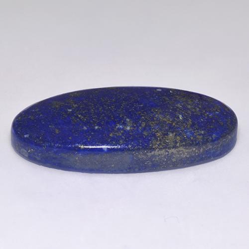 Lapislázuli azul natural de 59,23 ct, corte óvalo, opaco