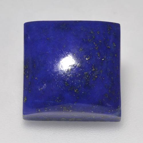 Lapislázuli azul natural de 7,85 ct, cuadrado, opaco