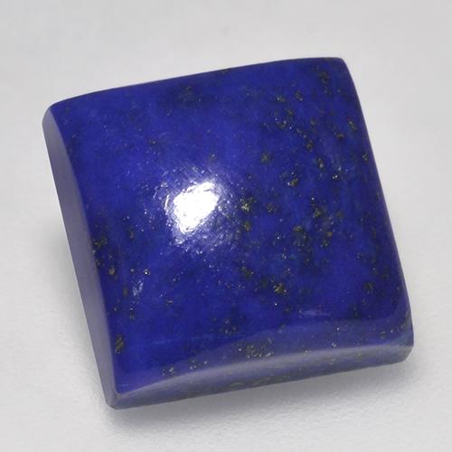 Lapislázuli azul natural de 7,85 ct, cuadrado, opaco