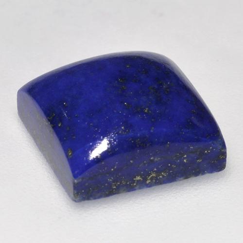 Lapislázuli azul natural de 7,85 ct, cuadrado, opaco