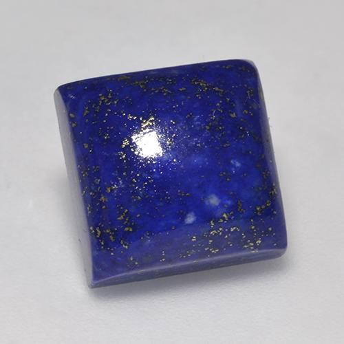 Lapislázuli azul natural de 7,97 ct, cuadrado, opaco
