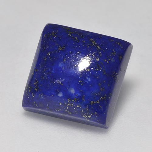 Lapislázuli azul natural de 7,97 ct, cuadrado, opaco