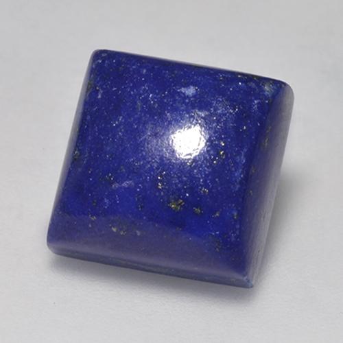 Lapislázuli azul natural de 9,40 ct, cuadrado, opaco