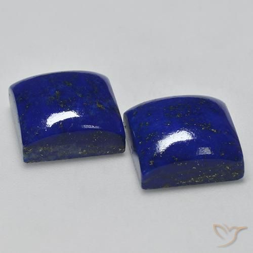 Gemas de Lapislázuli Azul eléctrico natural de 16.38 ct, Cuadrado, Opaco