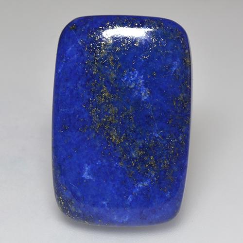 Lapislázuli azul natural de 37,33 ct, corte cojín, opaco