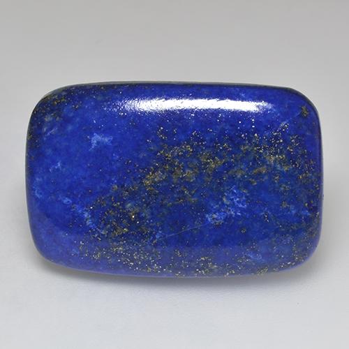 Lapislázuli azul natural de 37,33 ct, corte cojín, opaco