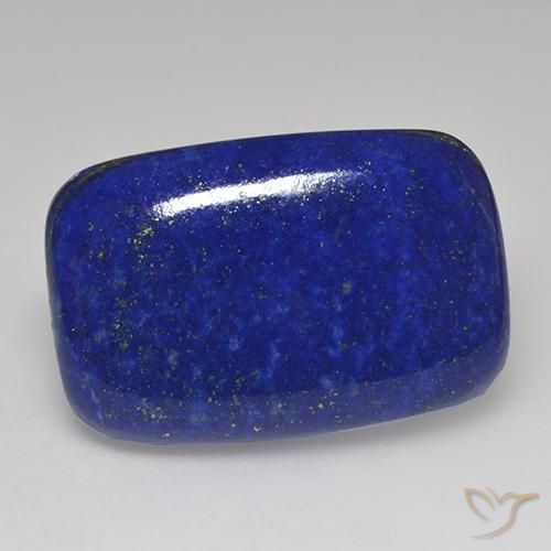 Lapislázuli Azul oscuro natural de 42.16 ct, Forma Cojín, Opaco