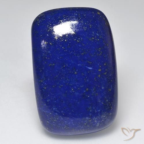Lapislázuli Azul marino intenso natural de 46.24 ct, Corte Cojín, Opaco