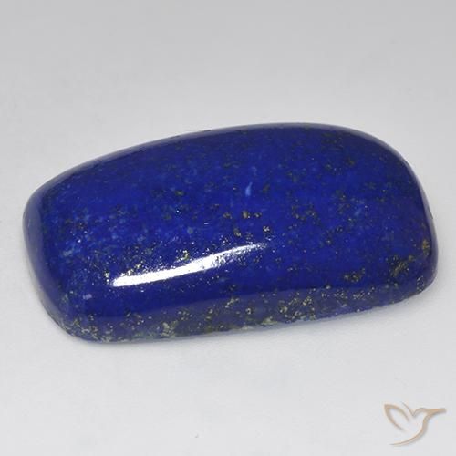 Lapislázuli Azul marino intenso natural de 46.24 ct, Corte Cojín, Opaco