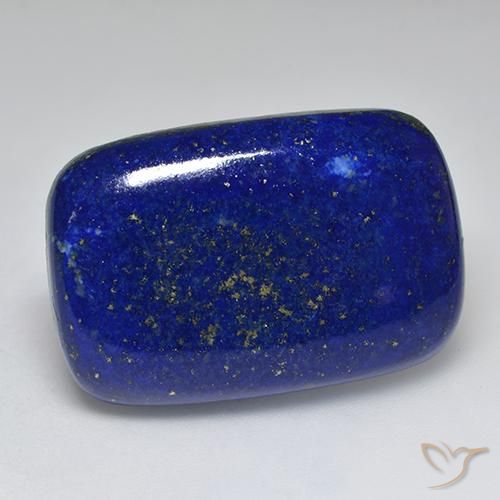 Lapislázuli Azul marino intenso natural de 44.36 ct, Corte Cojín, Opaco