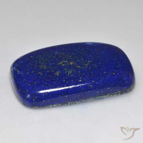 Lapislázuli Azul marino intenso natural de 44.36 ct, Corte Cojín, Opaco