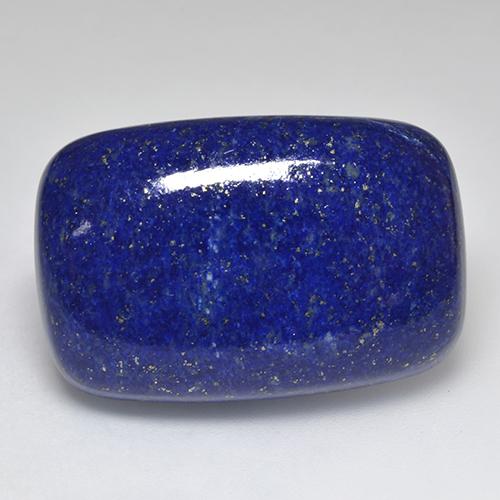Lapislázuli azul natural de 49,35 ct, corte cojín, opaco