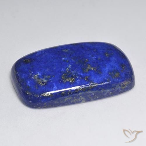 Lapislázuli azul eléctrico natural de 39,06 ct, corte cojín, opaco