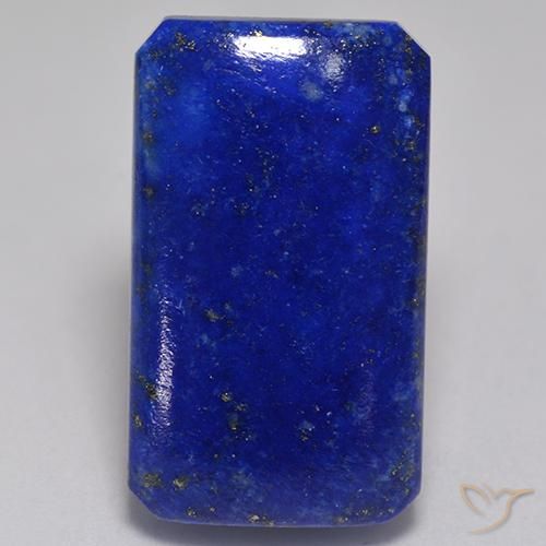 Lapislázuli Azul claro natural de 31.98 ct, corte esmeralda, Opaco
