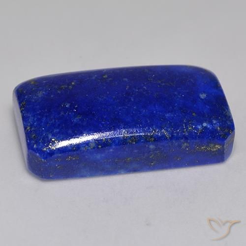 Lapislázuli Azul claro natural de 31.98 ct, corte esmeralda, Opaco
