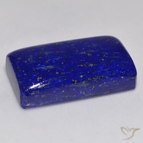 Lapislázuli Azul marino intenso natural de 34.49 ct, corte esmeralda, Opaco
