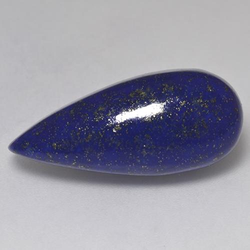 Lapislázuli azul natural de 15,99 ct, en forma de pera, opaco