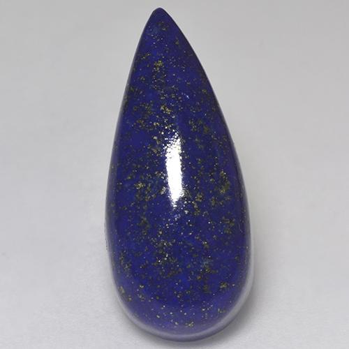 Lapislázuli azul natural de 15,99 ct, en forma de pera, opaco