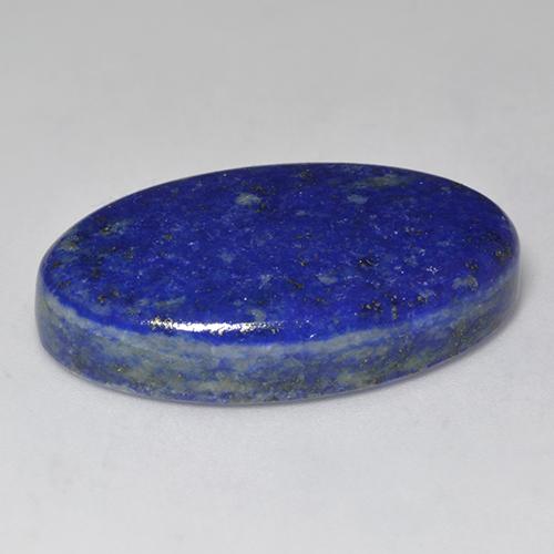 Lapislázuli azul natural de 34,75 ct, corte óvalo, opaco
