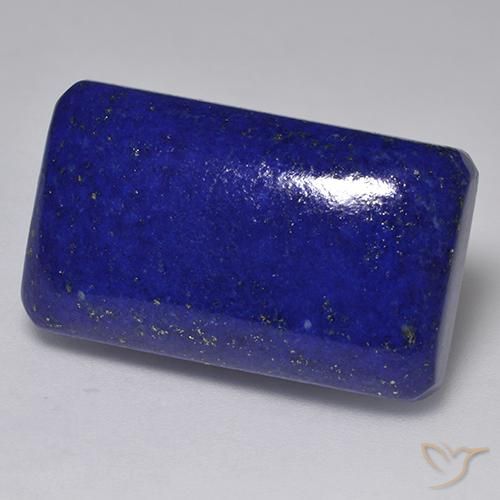 Lapislázuli Azul oscuro natural de 29.69 ct, Corte Octágono / Esmeralda, Opaco