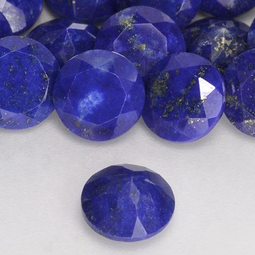 Lapislázuli Azul marino natural de 0.80 ct, Redondo, Opaco