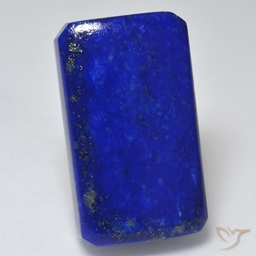 28.38ct Natural Azul eléctrico Lapislázuli, corte esmeralda, Opaco