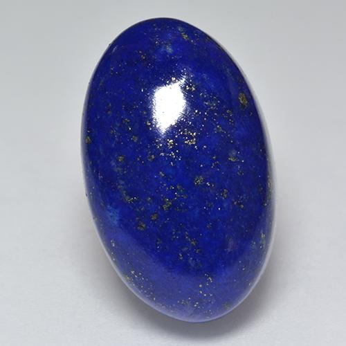Lapislázuli azul natural de 24,84 ct, corte óvalo, opaco