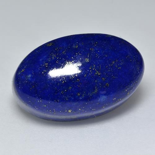 Lapislázuli azul natural de 24,84 ct, corte óvalo, opaco