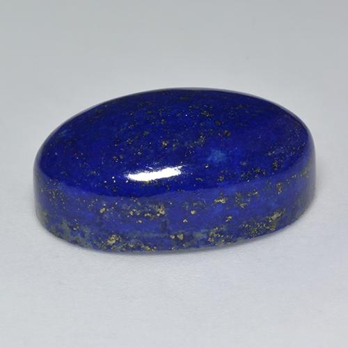 Lapislázuli azul natural de 24,84 ct, corte óvalo, opaco