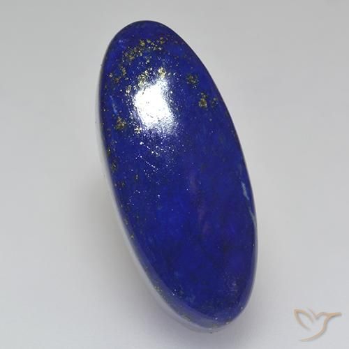 25.74ct Natural Azul marino intenso Lapislázuli, Ovalada, Opaco