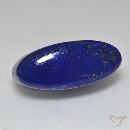 Lapislázuli Azul marino intenso natural de 25.74 ct, Ovalada, Opaco