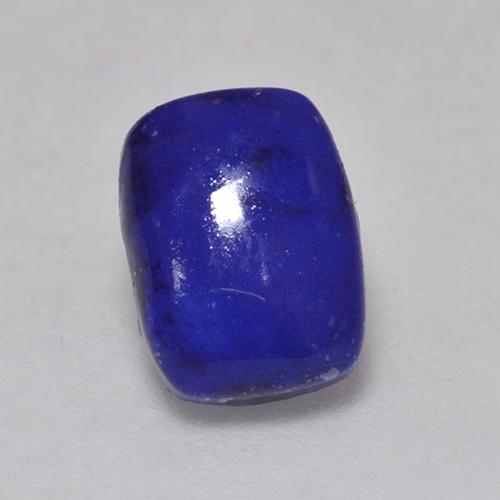 Lapislázuli azul natural de 1,47 ct, corte cojín, opaco