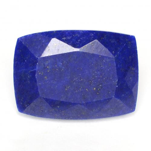 Lapislázuli azul natural de 6,36 ct, corte cojín, opaco