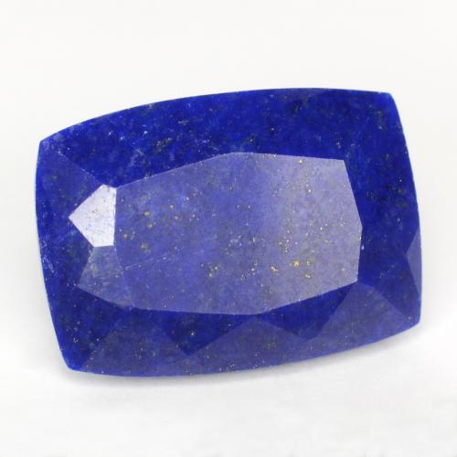 Lapislázuli azul natural de 6,36 ct, corte cojín, opaco