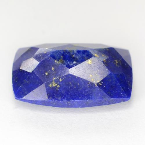 Lapislázuli azul natural de 6,36 ct, corte cojín, opaco