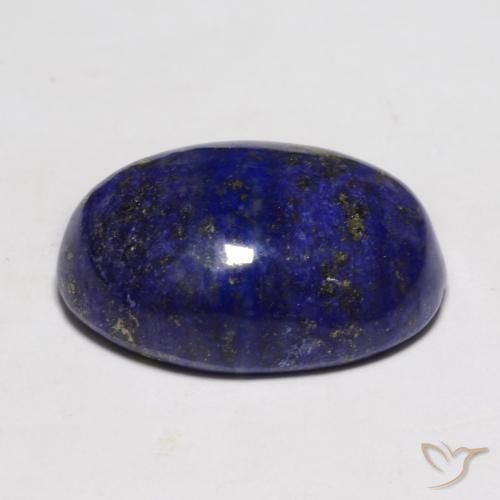 Lapislázuli Azul oscuro natural de 11.25 ct, Ovalada, Opaco