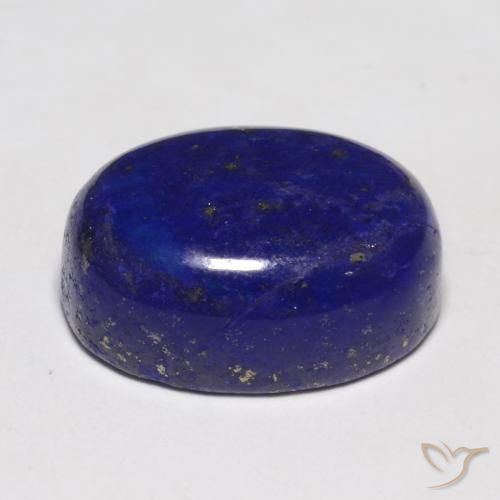 Lapislázuli azul natural de 13,91 ct, corte óvalo, opaco