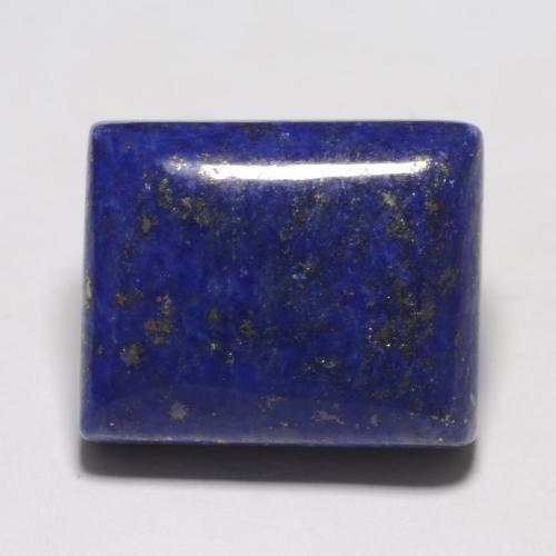 Lapislázuli azul natural de 17,06 ct, baguette, opaco