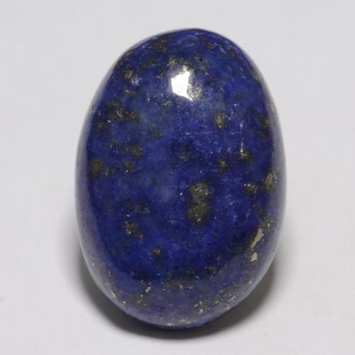 Lapislázuli azul natural de 11,63 ct, corte óvalo, opaco