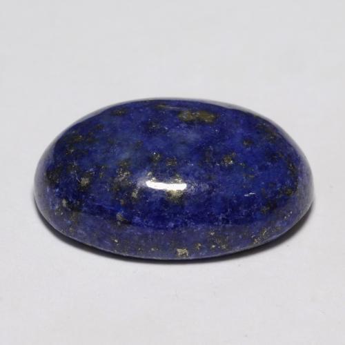 Lapislázuli azul natural de 11,63 ct, corte óvalo, opaco
