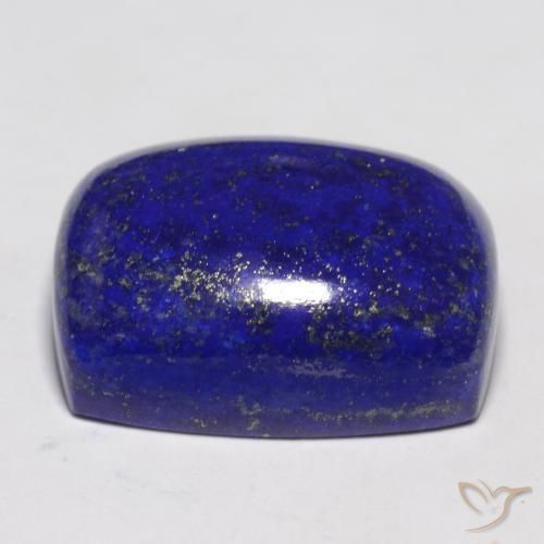 Lapislázuli Azul marino intenso natural de 27.22 ct, Corte Cojín, Opaco