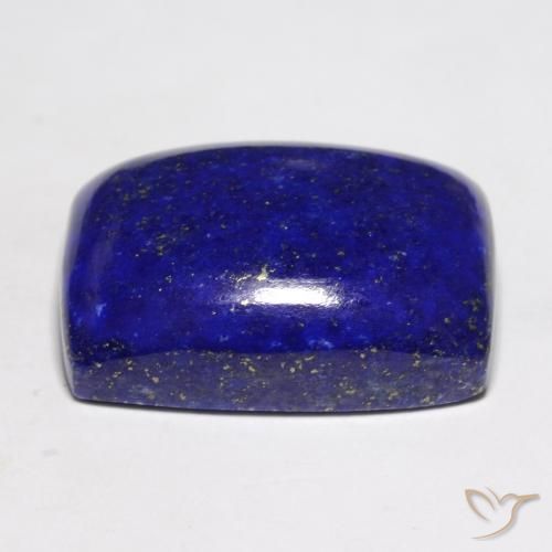 Lapislázuli Azul marino intenso natural de 22.44 ct, Forma Cojín, Opaco