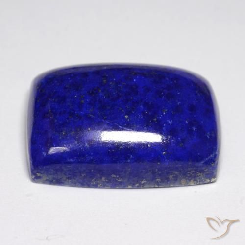 Lapislázuli Azul marino intenso natural de 22.69 ct, Forma Cojín, Opaco