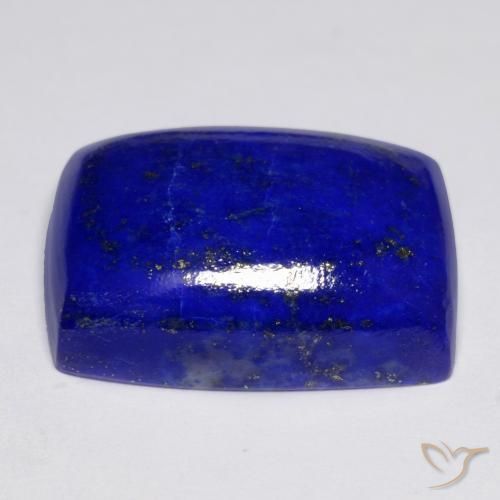 Lapislázuli Azul marino intenso natural de 22.16 ct, Forma Cojín, Opaco