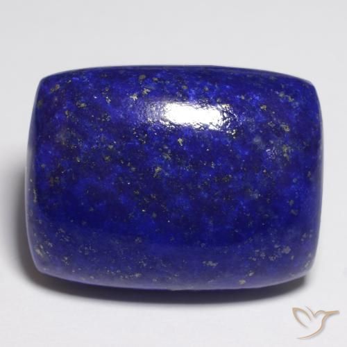 Lapislázuli azul natural de 21,85 ct, corte cojín, opaco