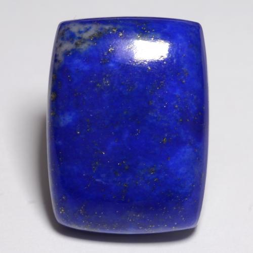Lapislázuli azul natural de 19,45 ct, corte cojín, opaco